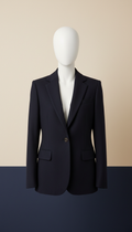 Blazer strutturato lana Blu Profondo