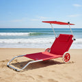 lettini rosso alluminio relax imbottito