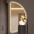 specchi da parete vetro temperato regolabile illuminato a led