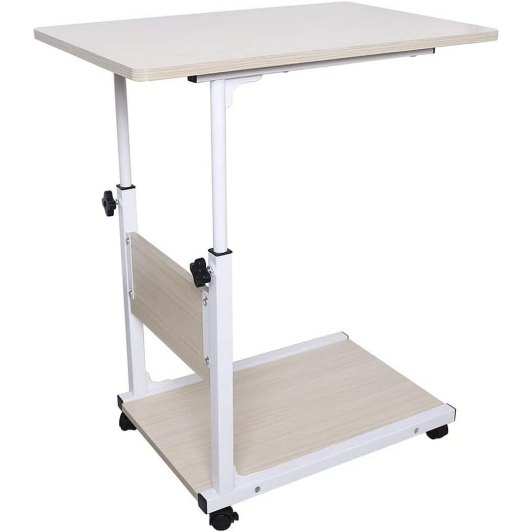 tavoli con rotelle bianco per ufficio regolabile